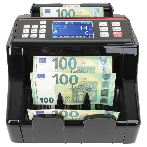 Baove GB8200B Karışık Para Sayma Makinesi ve  Sahte Yakalama + Müşteri Ekranı - 2