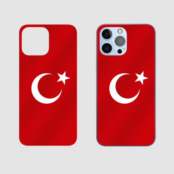 İphone 13 Pro Max  Türk Bayrağı  Arka Kaplama