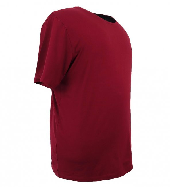 Erkek Büyük Beden Likralı Bisiklet Yaka Tişört - 9