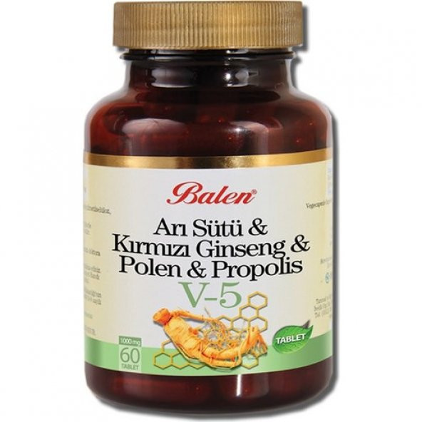 Balen V5 Arı Sütü Ginseng Polen Propolis Vita 5