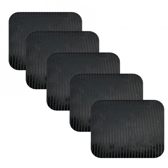 Knsz oturma minderi 5 li mazlum siyah çizgili kumaş tel sandalyesi oturma yeri için - Resim 2