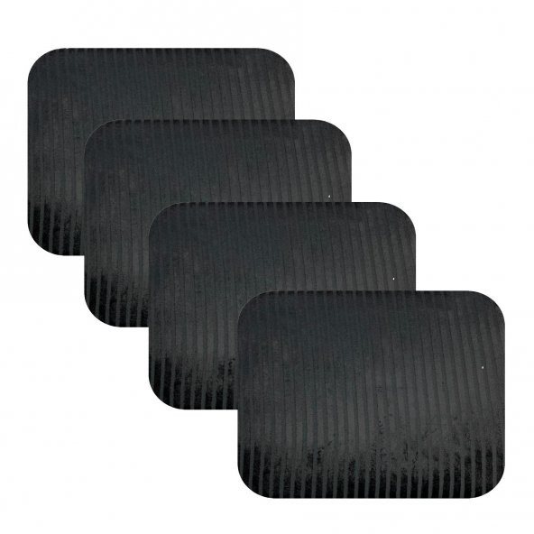 Knsz oturma minderi 4 lü mazlum siyah çizgili kumaş tel sandalyesi oturma yeri için - Resim 2