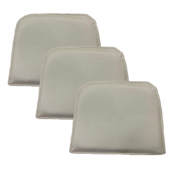 Knsz sırt minderi 3 lü mazlum byz suni deri cırtlı tel sandalyesi sırtı için - Resim 2