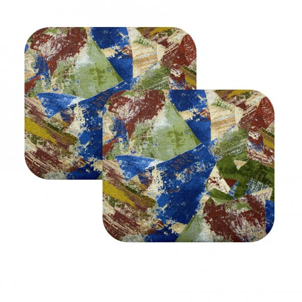 Knsz oturma minderi 2 li mazlum geometrik desen tel sandalyesi oturma yeri için - Resim 2