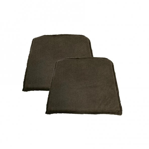 Knsz sırt minderi 2 li mazlum kahve penye kumaş cırtlı tel sandalyesi sırtı için