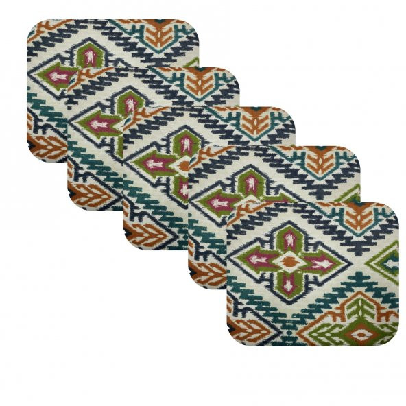 Knsz oturma minderi 5 li mazlum kilim desen tel sandalyesi oturma yeri için - 2