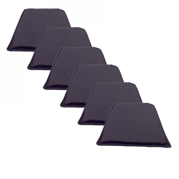 Knsz sırt minderi 6 lı mazlum mor suni deri cırtlı tel sandalyesi sırtı için - Resim 2