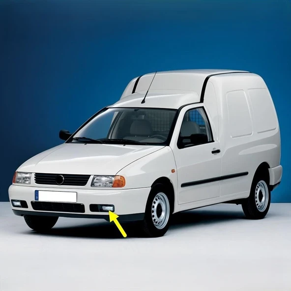 VW Caddy 1996-2003 Ön Tampon Sol Sis Farı Kapağı 6K5853665