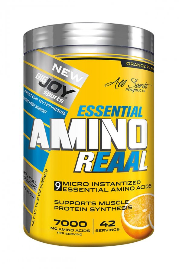 Bigjoy Sports Essential Amino Reaal 420 Gr 42 Porsiyon Portakallı