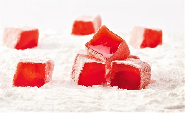 500 Gr. Pudra Şekerli Güllü Lokum - 2