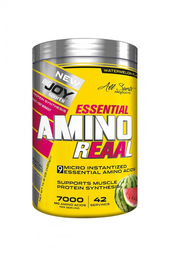 Bigjoy Sports Essential Amino Reaal 420 Gr 42 Servis Karpuz Aroma
