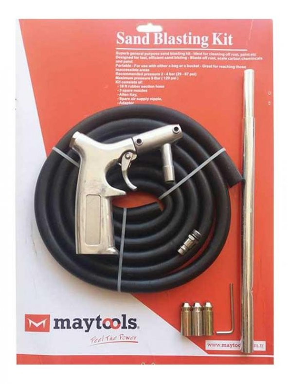 MAYTOOLS KUMLAMA TABANCASI PAS VE YÜZ TEMİZLEME TABANCASI - 2