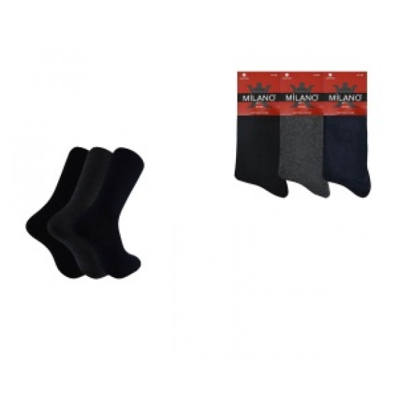 12 Çift Kaliteli Erkek Karışık Renk Likralı Komet Çorap Ekonomik Toptan Paket