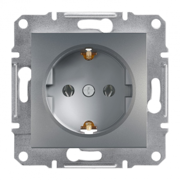 Schneider Asfora Çocuk Korumalı Topraklı Priz Çelik EPH2900262