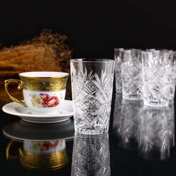 6 lı Kahve Yanı Su Bardağı Takımı - Göz Dekor - 3