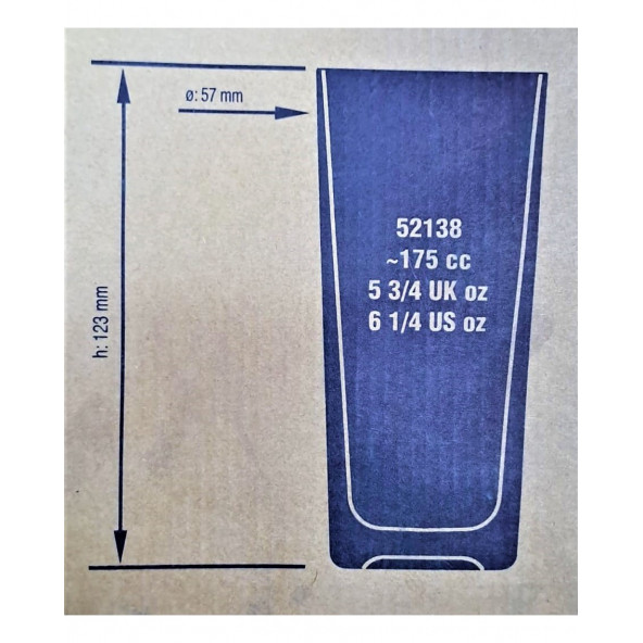 Kikovski 6 lı Limonata (Rakı) Bardağı Takımı - Göz Dekor - 4