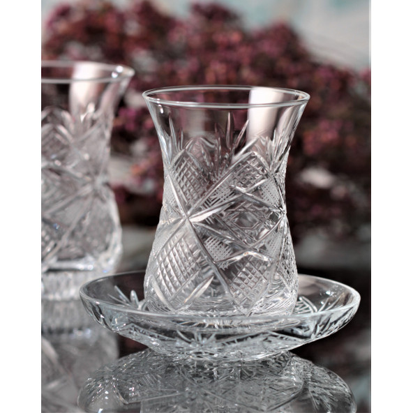 Kikovski 12 Parça Ajda Boy Çay Takımı - Göz Dekor