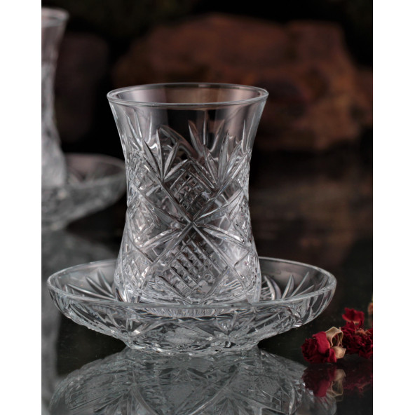 Kikovski 12 Parça Çay Takımı - Klasik Boy - Göz Dekor