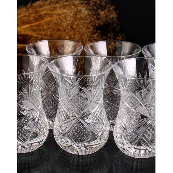 Kikovski 6 lı Ajda Boy Çay Bardağı - Göz Dekor - 3