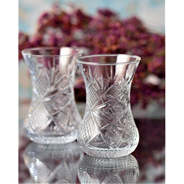 Kikovski 6 lı İncebelli Çay Bardağı - Göz Dekor - 3