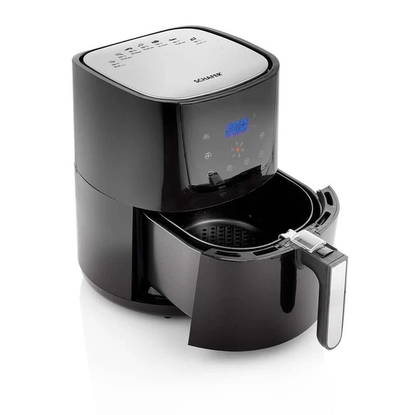 Schafer Air Fry Dijital Sıcak Hava Fritözü Siyah