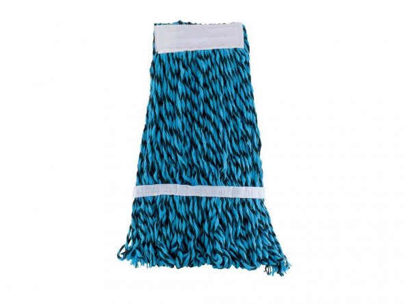 Cod-ExDar Yedek Islak Mop Püskül Paspas Başlığı - Pamuklu - 17 Cm. - Mavi - 3 Adet - Resim 3