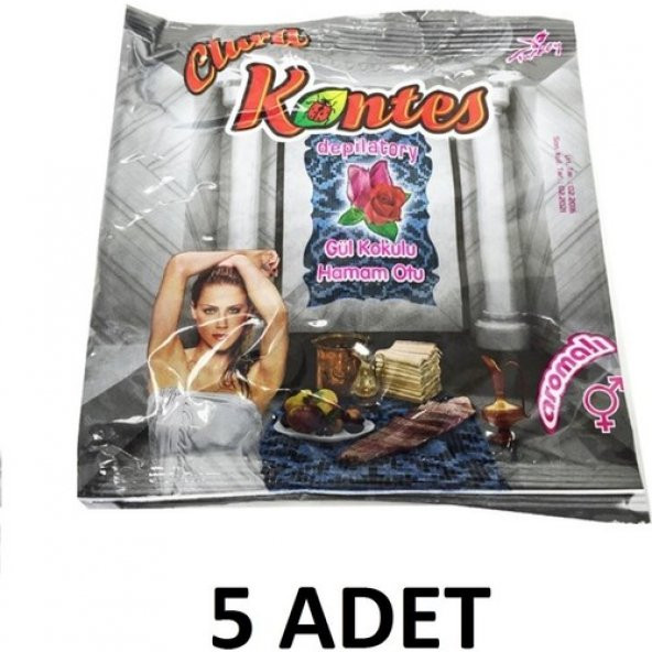 Kontes Gül Kokulu Hamam Otu 175 gr 5li