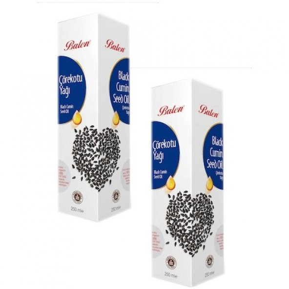 Balen Çörekotu Yağı Soğuk Press 250 ml x 2
