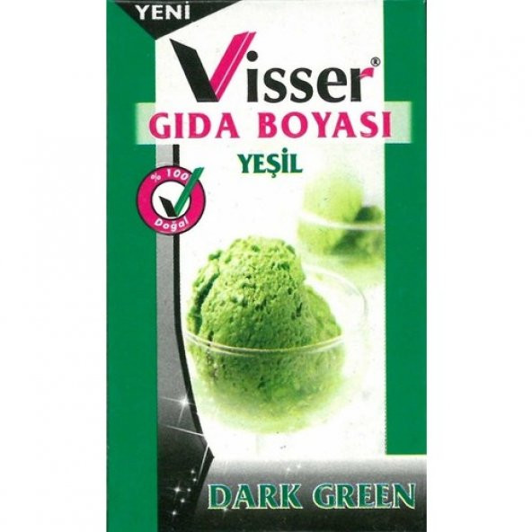 Hobi24 Visser Toz Gıda Boyası 9 Gram - Yeşil