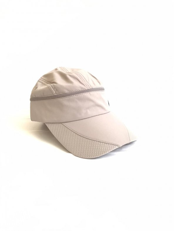 Sporcu Koşu Tenis Şapkası Vizör Şapka - Gri - 2