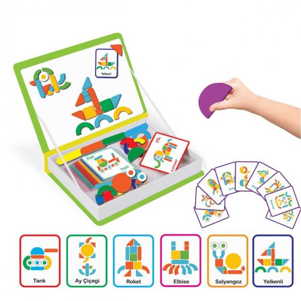 Manyetik Magnet Akıl Oyunları Eğitici Bebek Yapbozu Eğlenceli Parçalar