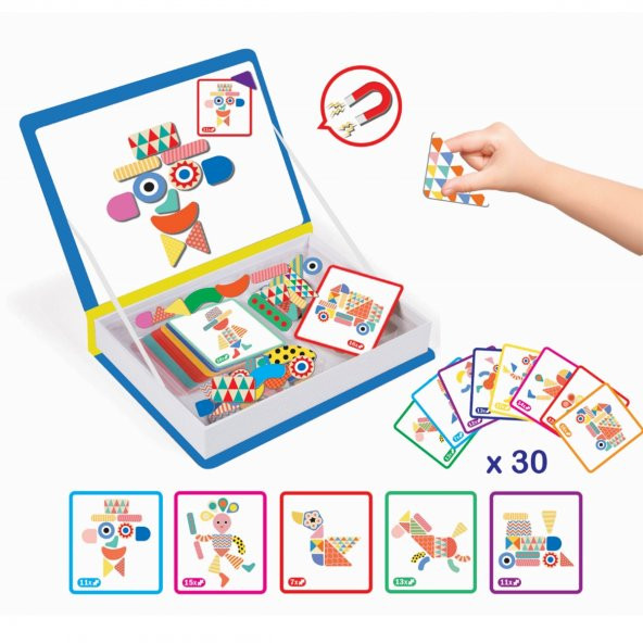 Manyetik Magnet Akıl Oyunları Eğitici Bebek Yapbozu Yaratıcı Şekiller - 2
