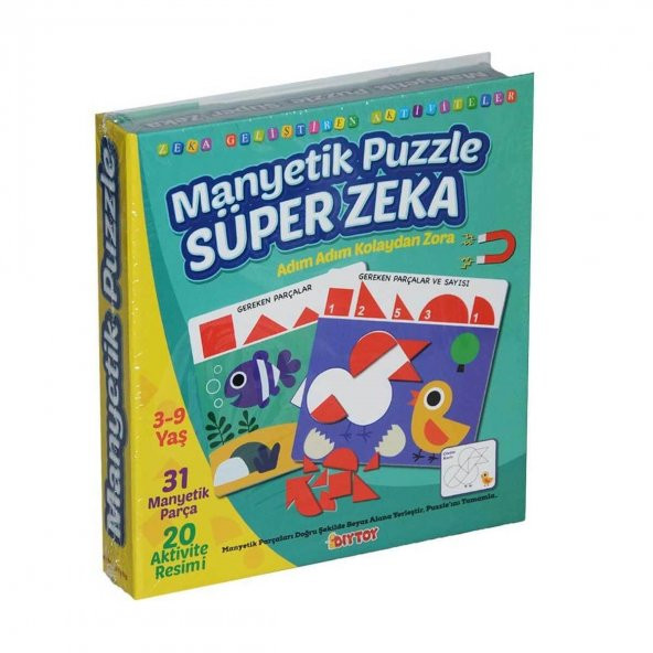 Manyetik Eğitici Çocuk Yapbozu Süper Zeka 3 Yaş ve Üzeri Akıl Oyunları