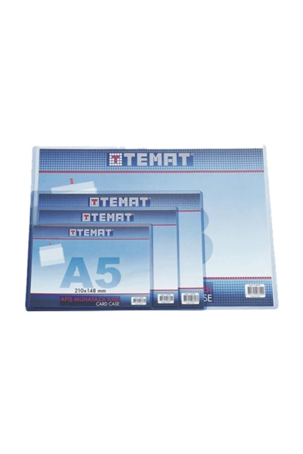 Temat A5 Afiş Muhafaza Kabı (1 Paket 20 Adet)
