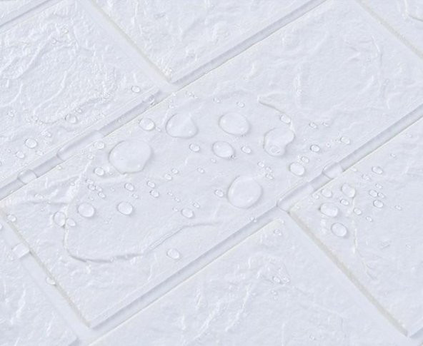 Renkli Duvarlar Kendinden Yapışkanlı Esnek Tuğla Duvar Kaplama Kağıdı Paneli - 5