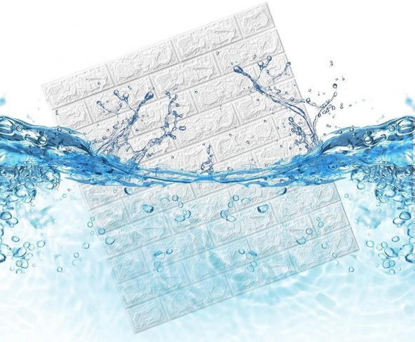 Renkli Duvarlar Kendinden Yapışkanlı Esnek Tuğla Duvar Kaplama Kağıdı Paneli - 7