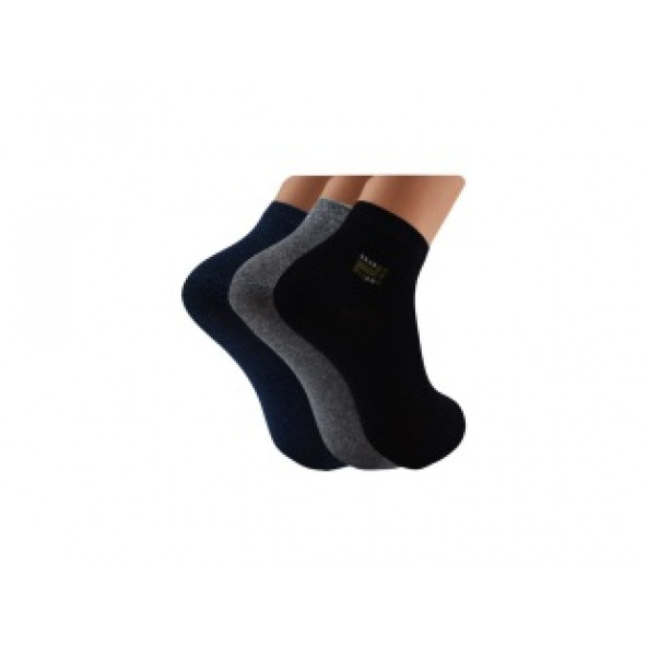 12 Çift Kaliteli Erkek Likralı Penye Patik Çorap Ekonomik Toptan Paket