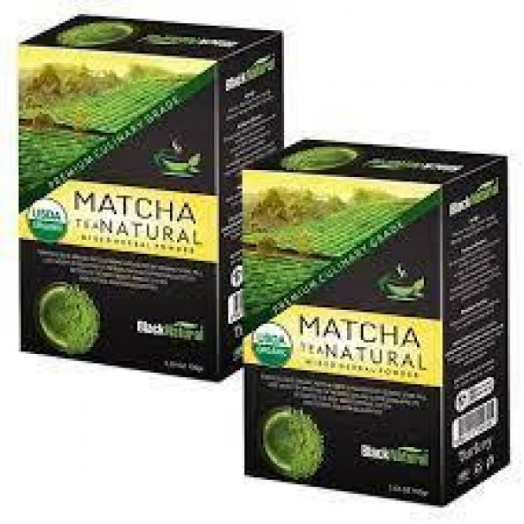 Black Natural Matcha Karışık Toz Bitki Çayı 2 x 100 G