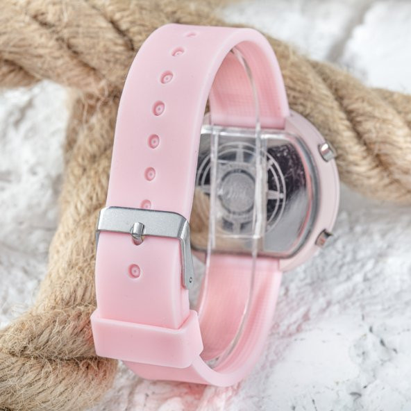 SaaTTino Led Watch Toz Pembe Renk  Çocuk Kol Saati ST-303795 - 3
