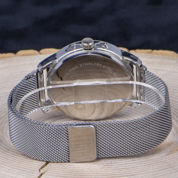 Spectrum Watch Renkli Cam Hasır Örgü Kordon Mıknatıslı Unisex Saati ST-303788 - 4