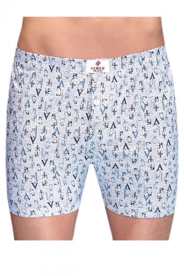 Seher Yıldızı Erkek Desenli Pamuklu Boxer 4lü Paket - 2