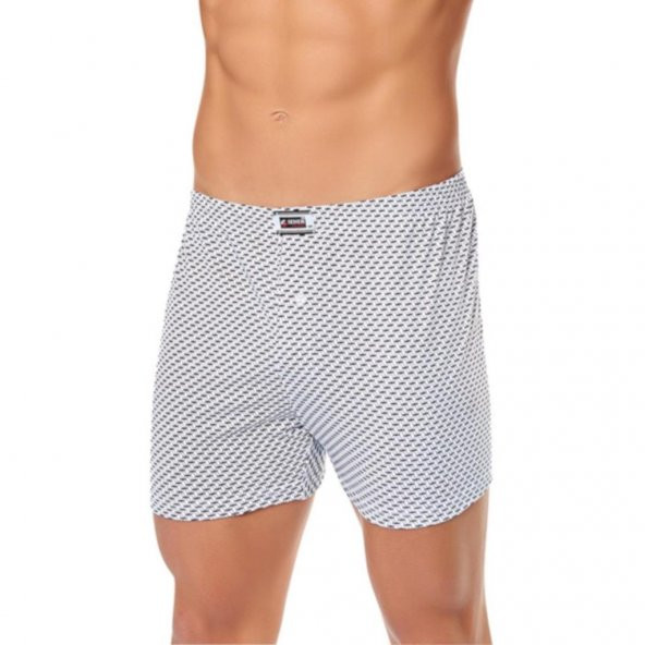 Seher Yıldızı Erkek Desenli Pamuklu Boxer 4lü Paket - 4