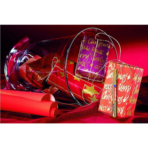 Edding Hobi Sanat Markörü Kalemi Edding 750 Boya Dekorasyon Markörü ALTIN - 2