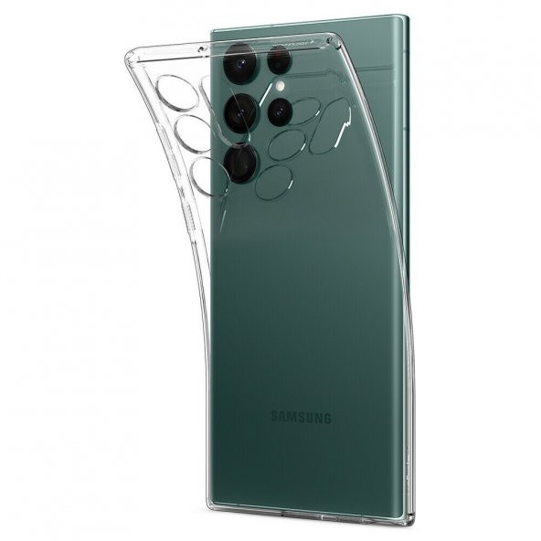 Gpack Samsung Galaxy S22 Ultra Kılıf Süper Silikon Lüx Kamera Korumalı Şeffaf