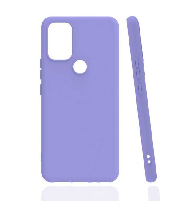 İnfinix Smart 5 Kılıf Zore Biye Silikon Lila