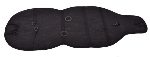 Kustulli Universal Terletmez 3'lü Pilot Kilim Minder Oto Kılıf Takımı Siyah K0606 - 4