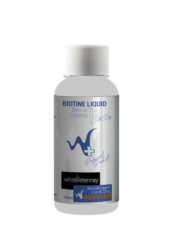 WhiteVeterinay Biotine Liquid Cat&Dog 100 ML ( Kedi ve Köpekler için Deri ve Tüy Desteği ) - 2
