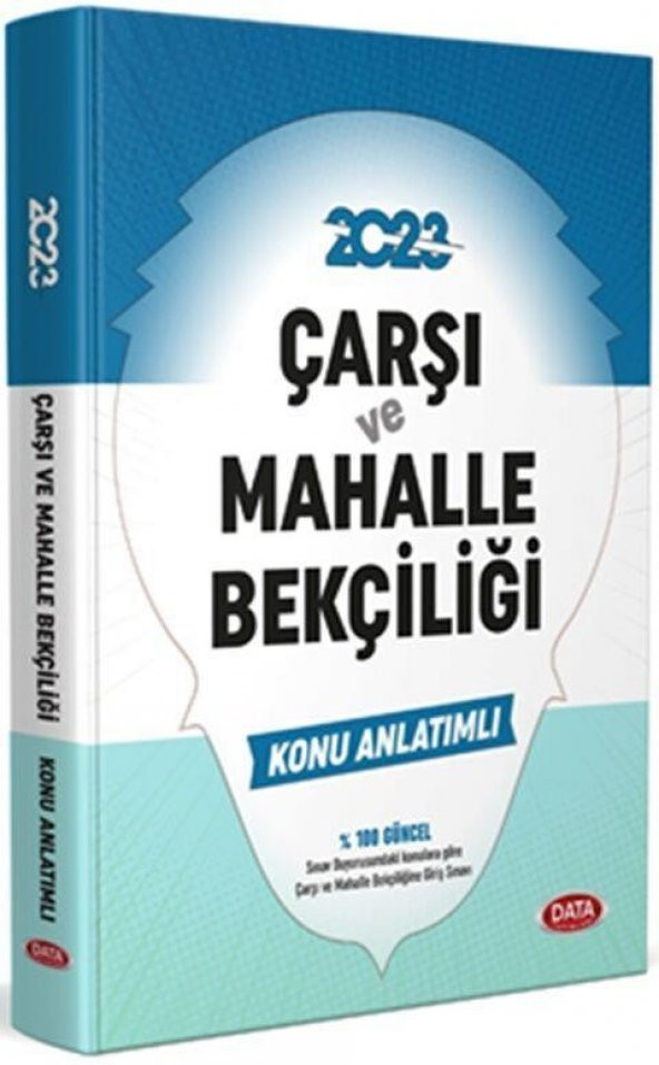 2022 Çarşı ve Mahalle Bekçiliği Konu Anlatımı Data Yayınları