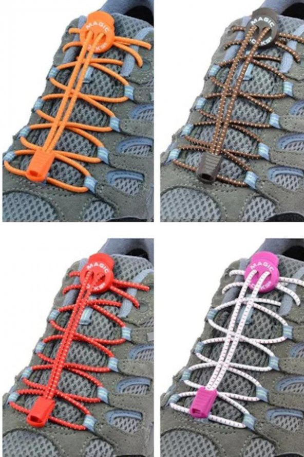 Magic Locks 11B1 - Yassı Kırmızı Akıllı Bağcık - 3