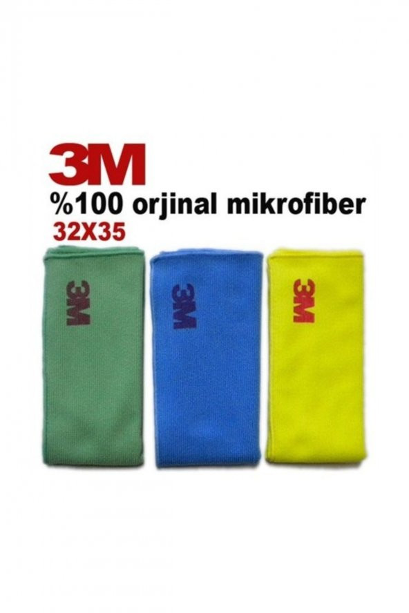 3M 3lü Paket Microfiber Bez (60668) 11208